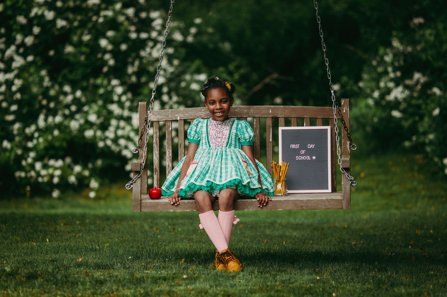 Aleiza's On Point Plaid Pettitskirt Dress