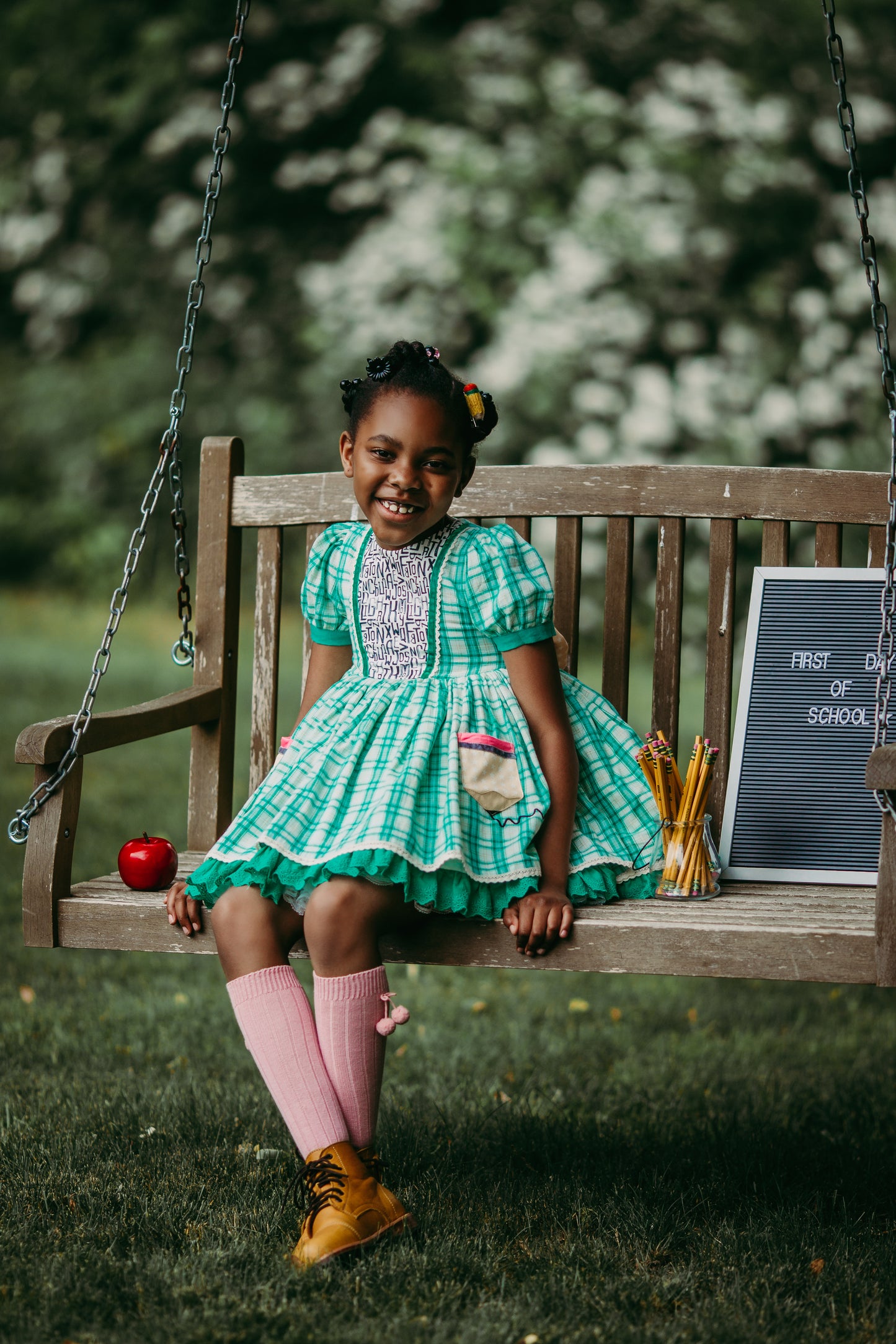 Aleiza's On Point Plaid Pettitskirt Dress
