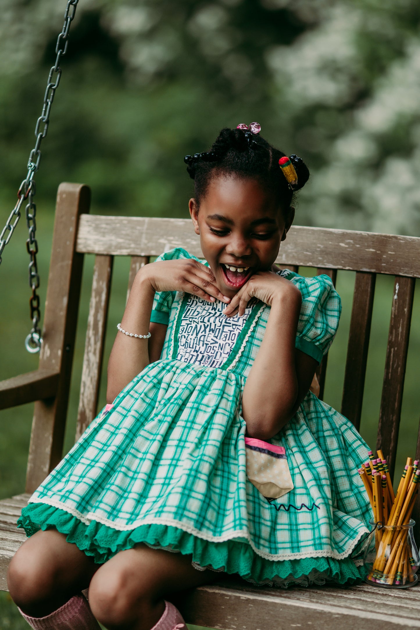 Aleiza's On Point Plaid Pettitskirt Dress