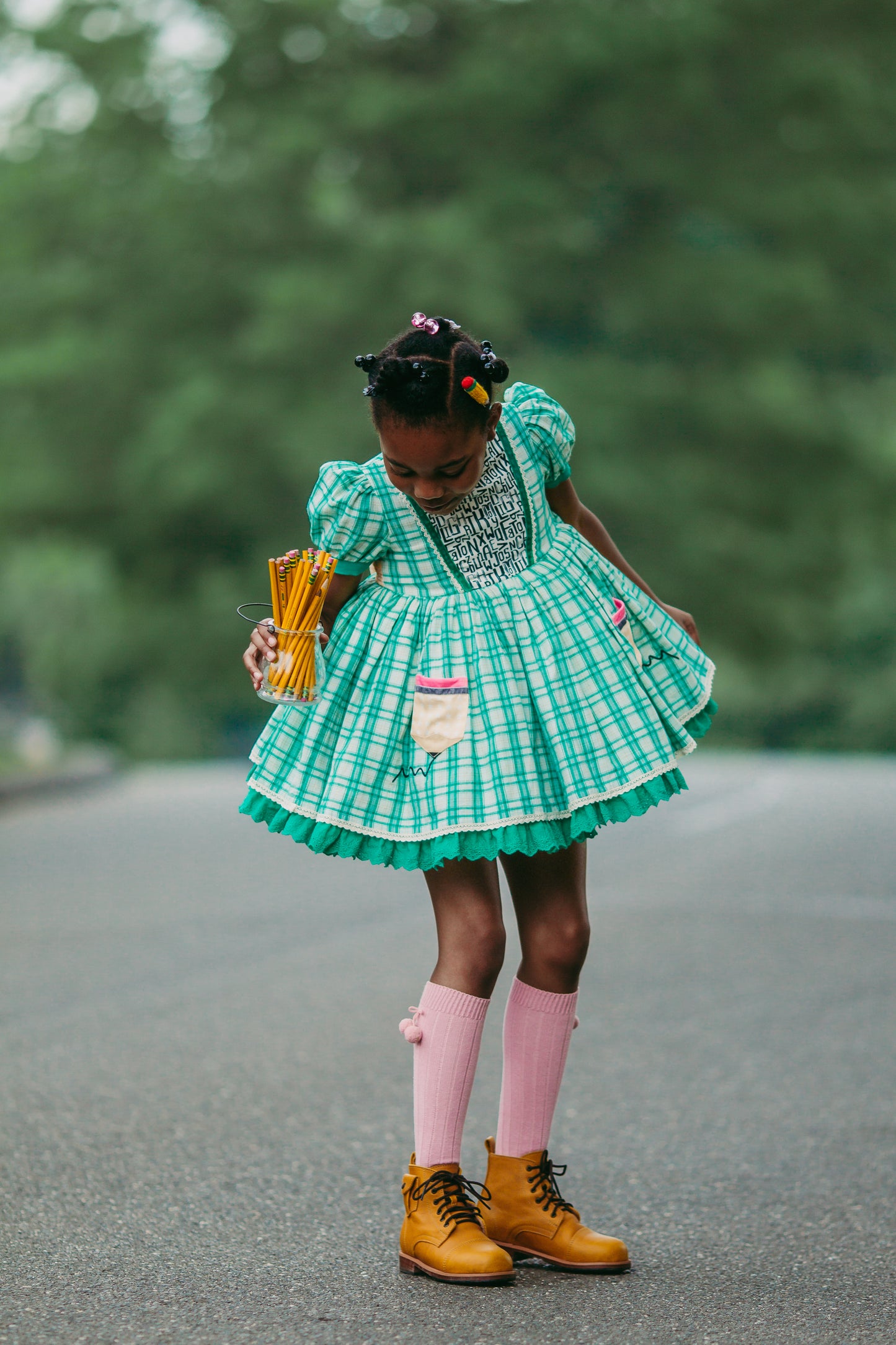 Aleiza's On Point Plaid Pettitskirt Dress