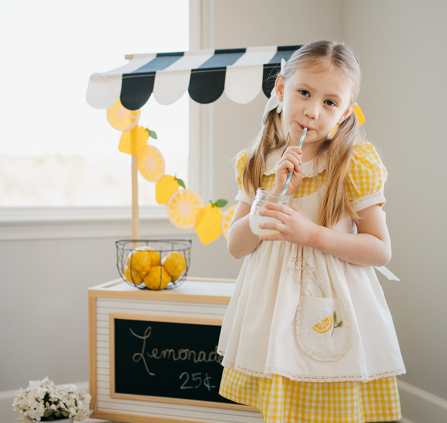 Simply Zestful Lemon Dress - Ready to Ship