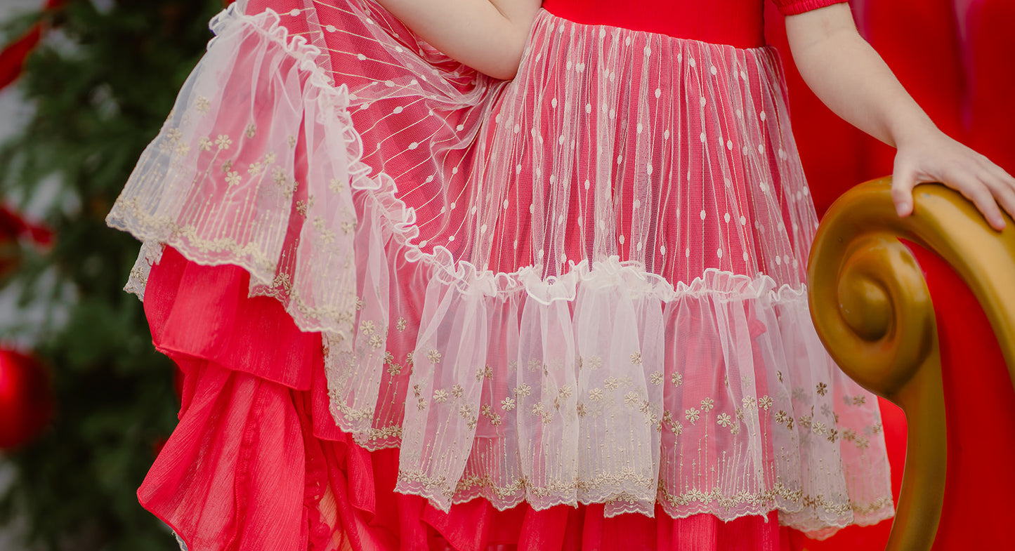 Madeline's Enchanted Ruby Holiday dress - READY TO SHIP