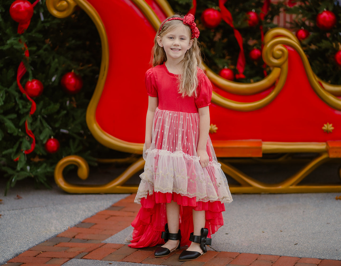 Madeline's Enchanted Ruby Holiday dress - READY TO SHIP