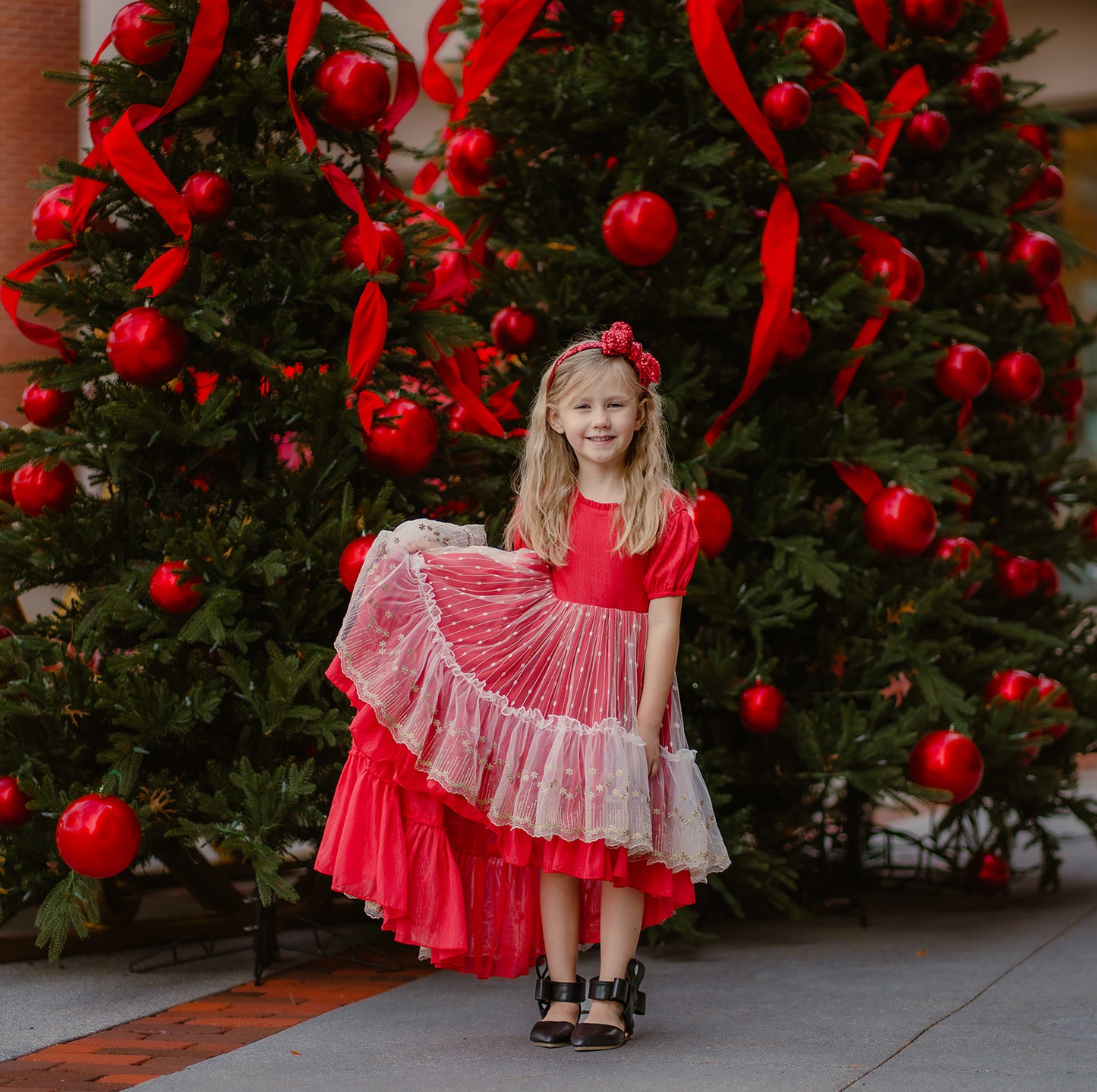 Madeline's Enchanted Ruby Holiday dress - READY TO SHIP