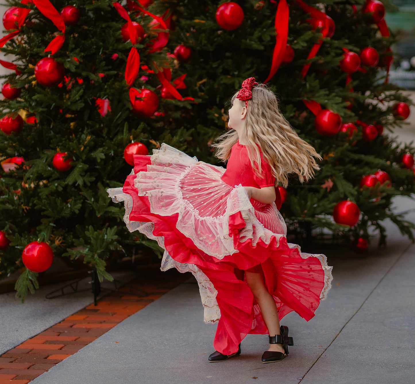Madeline's Enchanted Ruby Holiday dress - READY TO SHIP
