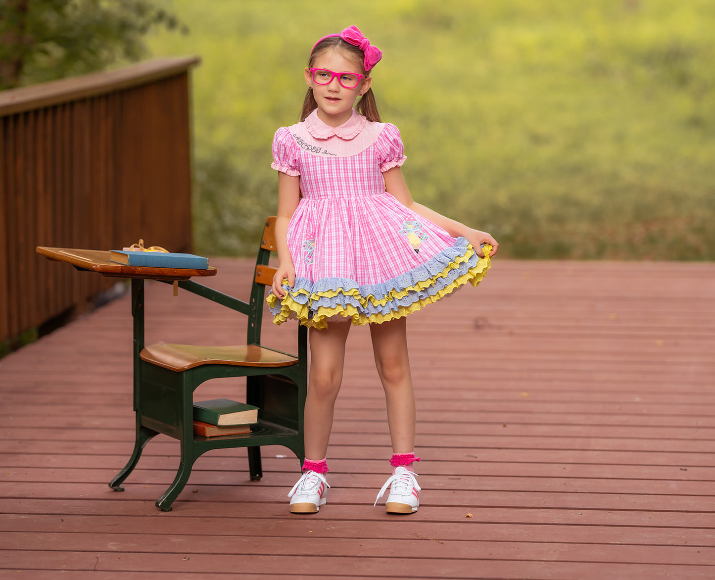 Waverli's Study Hall Sweetheart Back to School Dress PREORDER