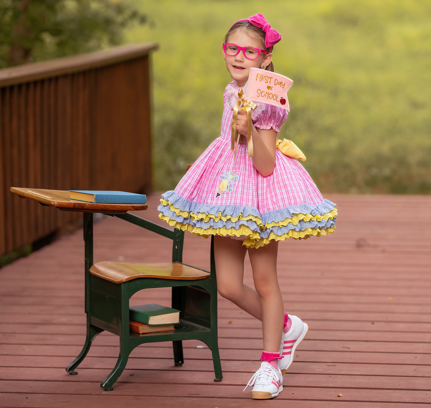 Waverli's Study Hall Sweetheart Back to School Dress PREORDER