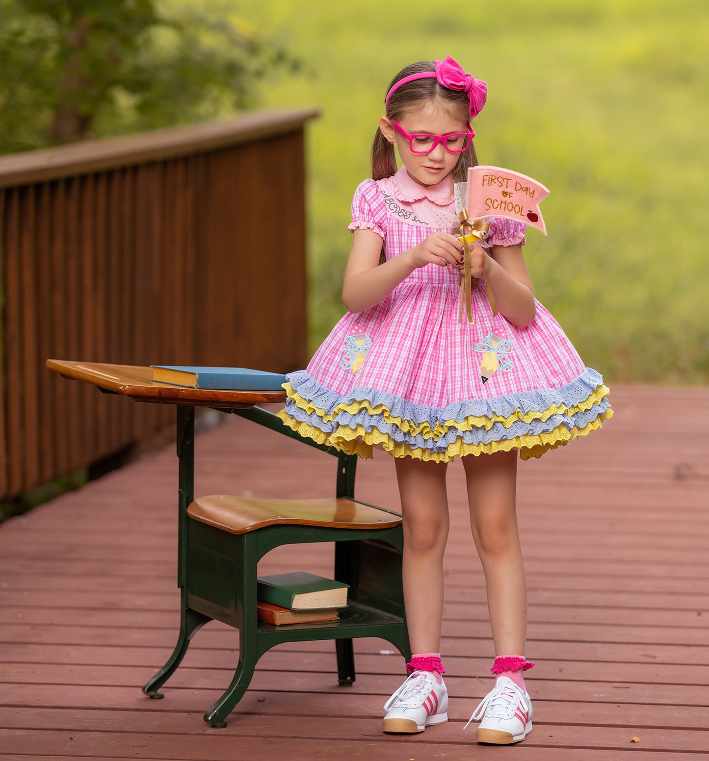 Waverli's Study Hall Sweetheart Back to School Dress PREORDER