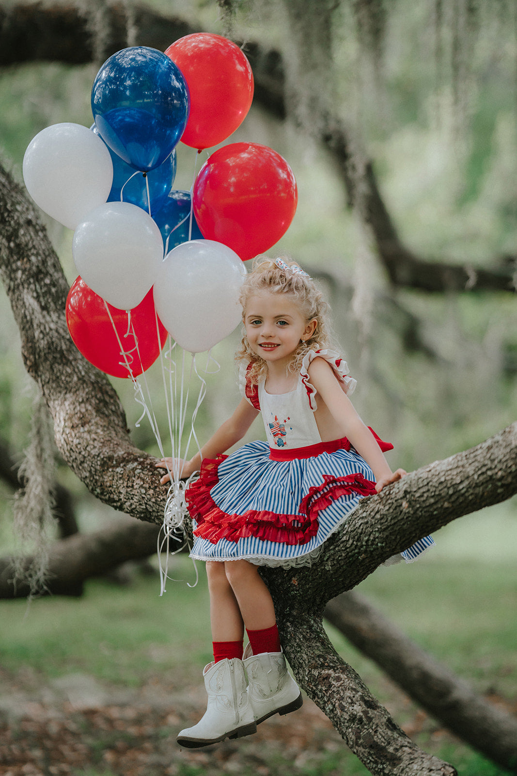 Gnome of the Brave Patriotic dress Ready To Ship