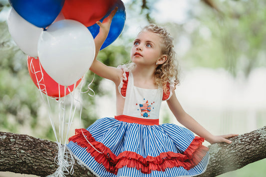 Gnome of the Brave Patriotic dress Ready To Ship