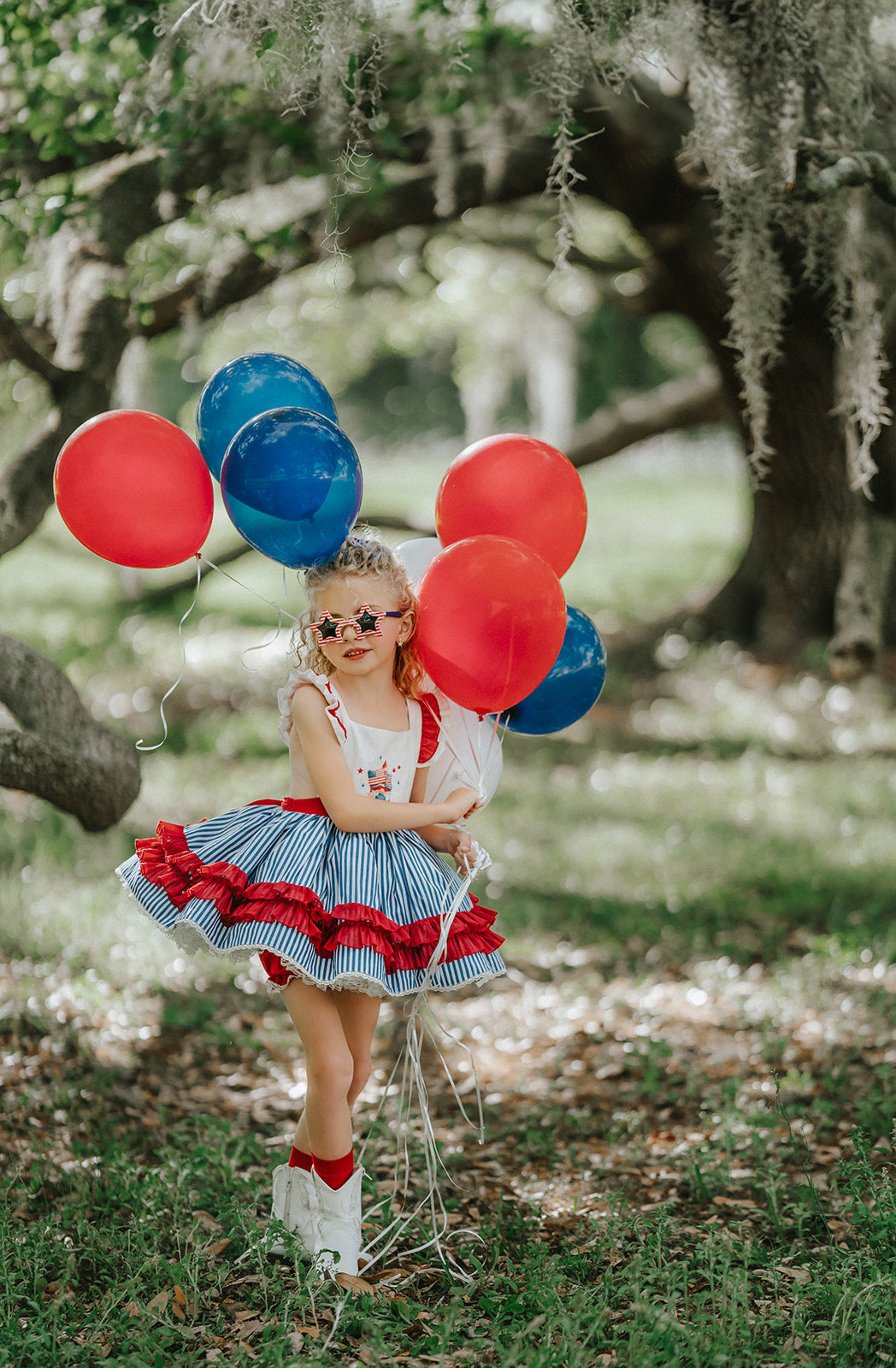 Gnome of the Brave Patriotic dress Ready To Ship