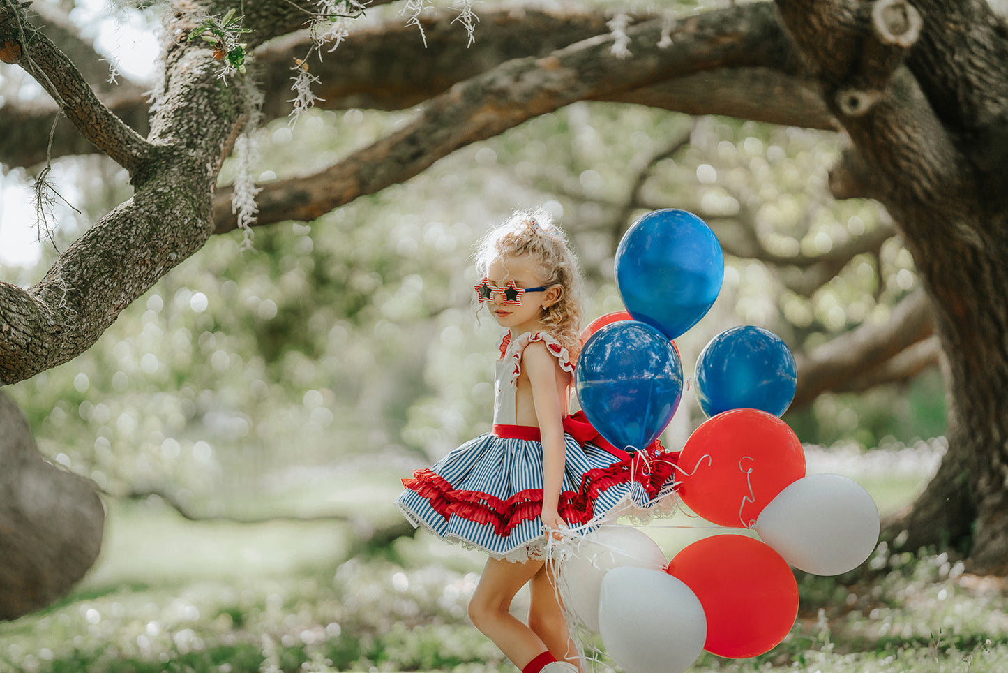 Gnome of the Brave Patriotic dress Ready To Ship