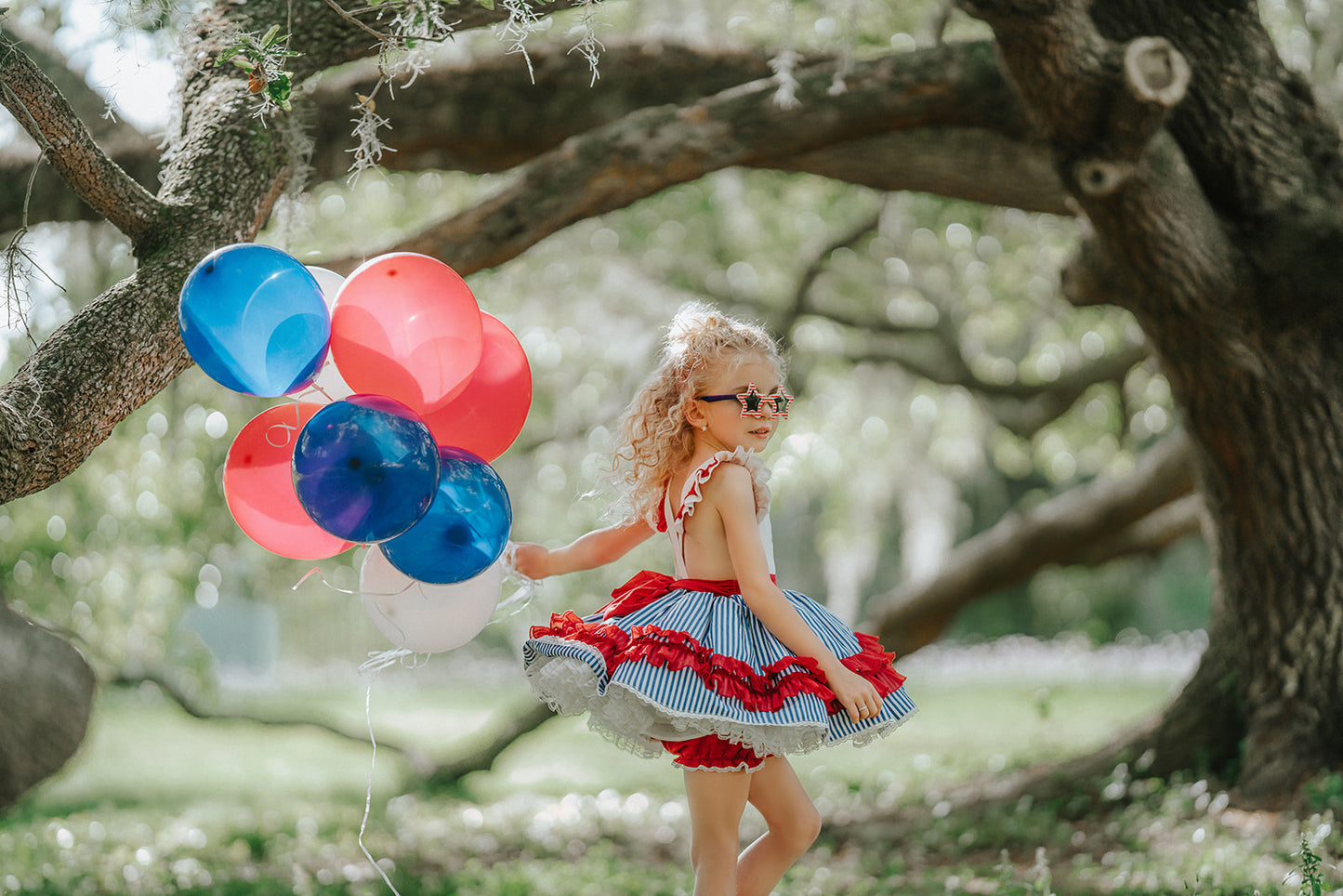 Gnome of the Brave Patriotic dress Ready To Ship
