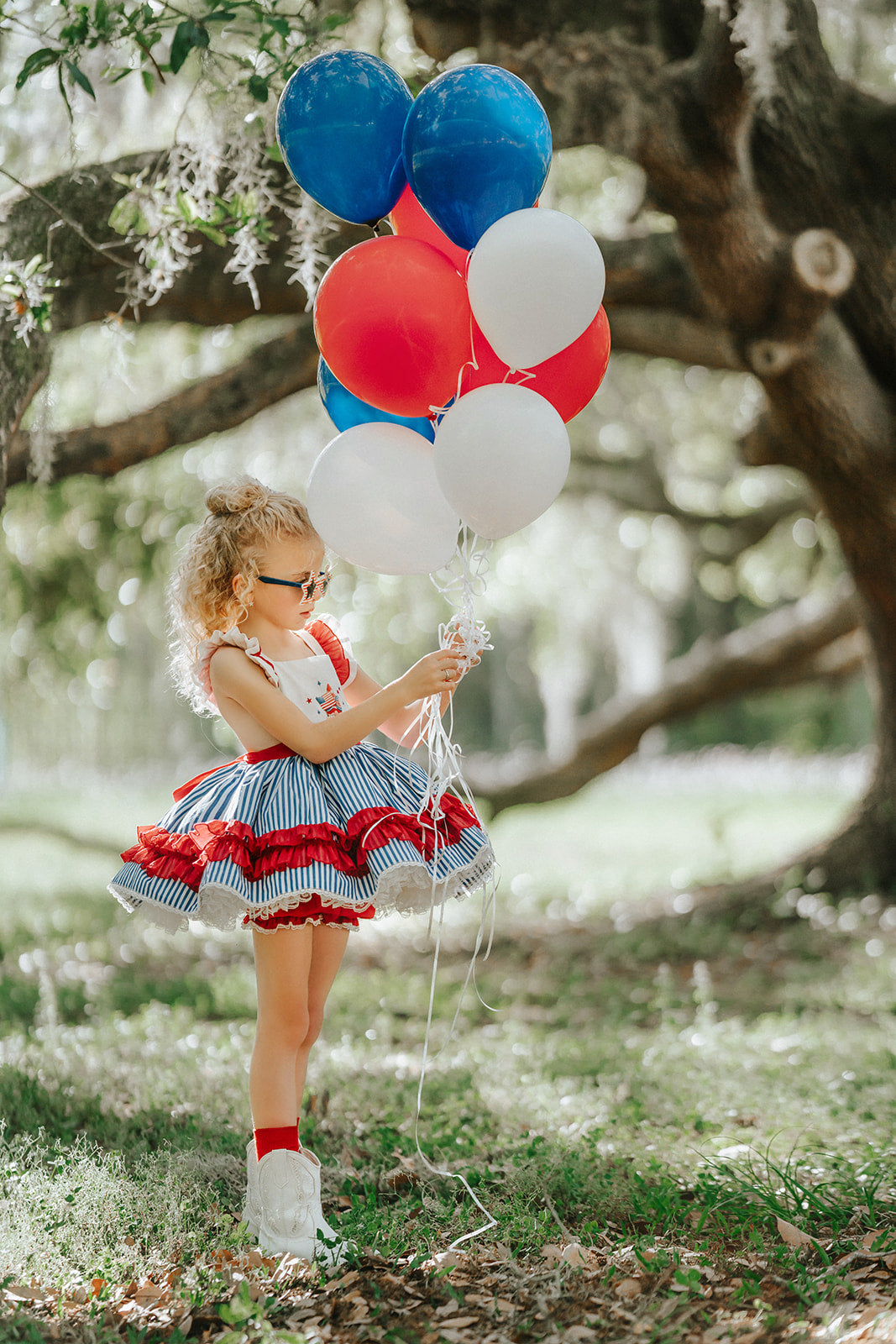Gnome of the Brave Patriotic dress Ready To Ship