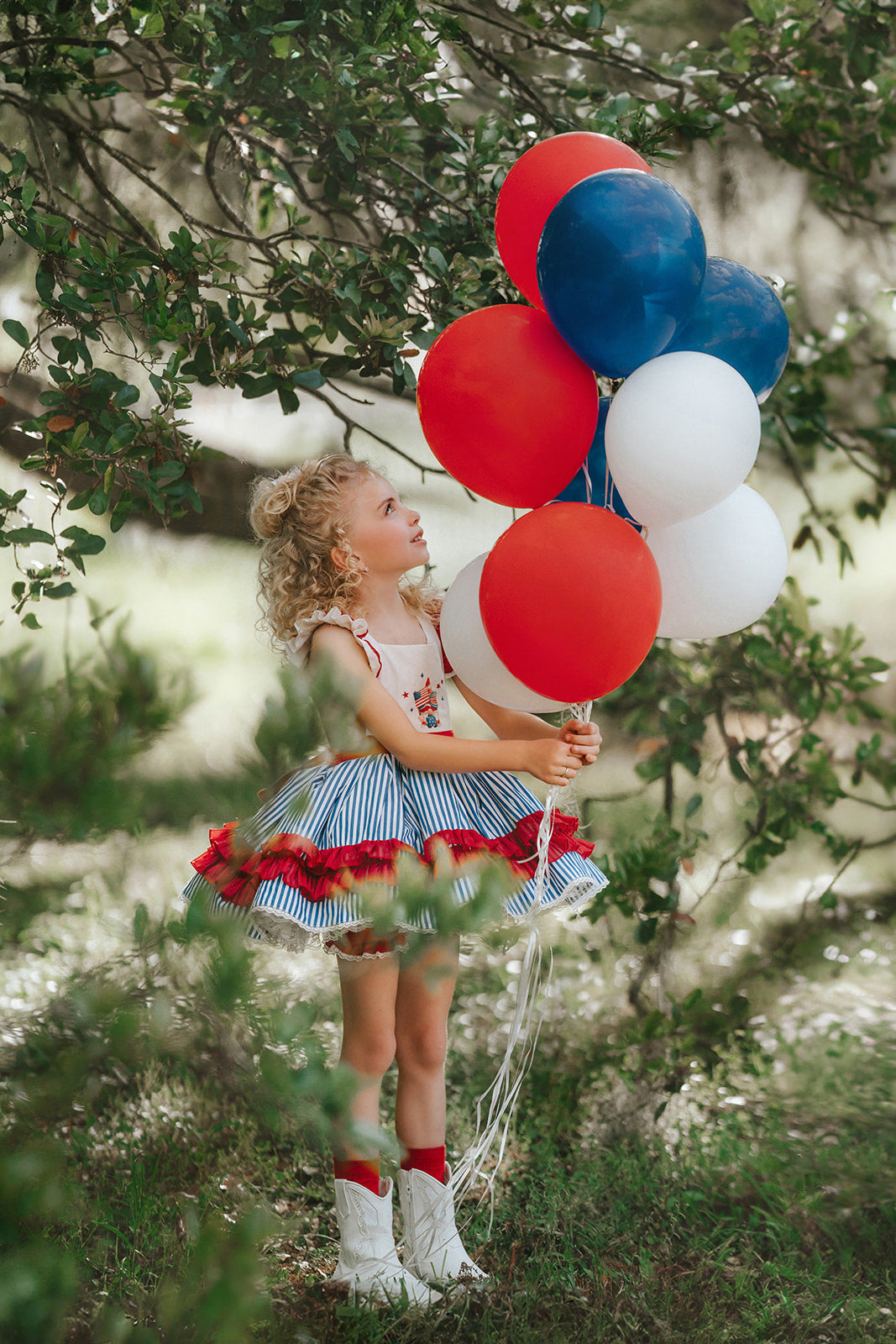 Gnome of the Brave Patriotic dress Ready To Ship