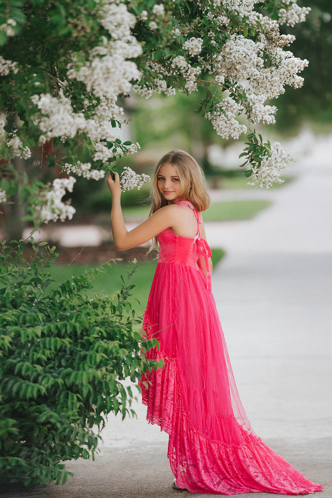Coastal Sunset Rae Margaux Maxi High Low - PREORDER