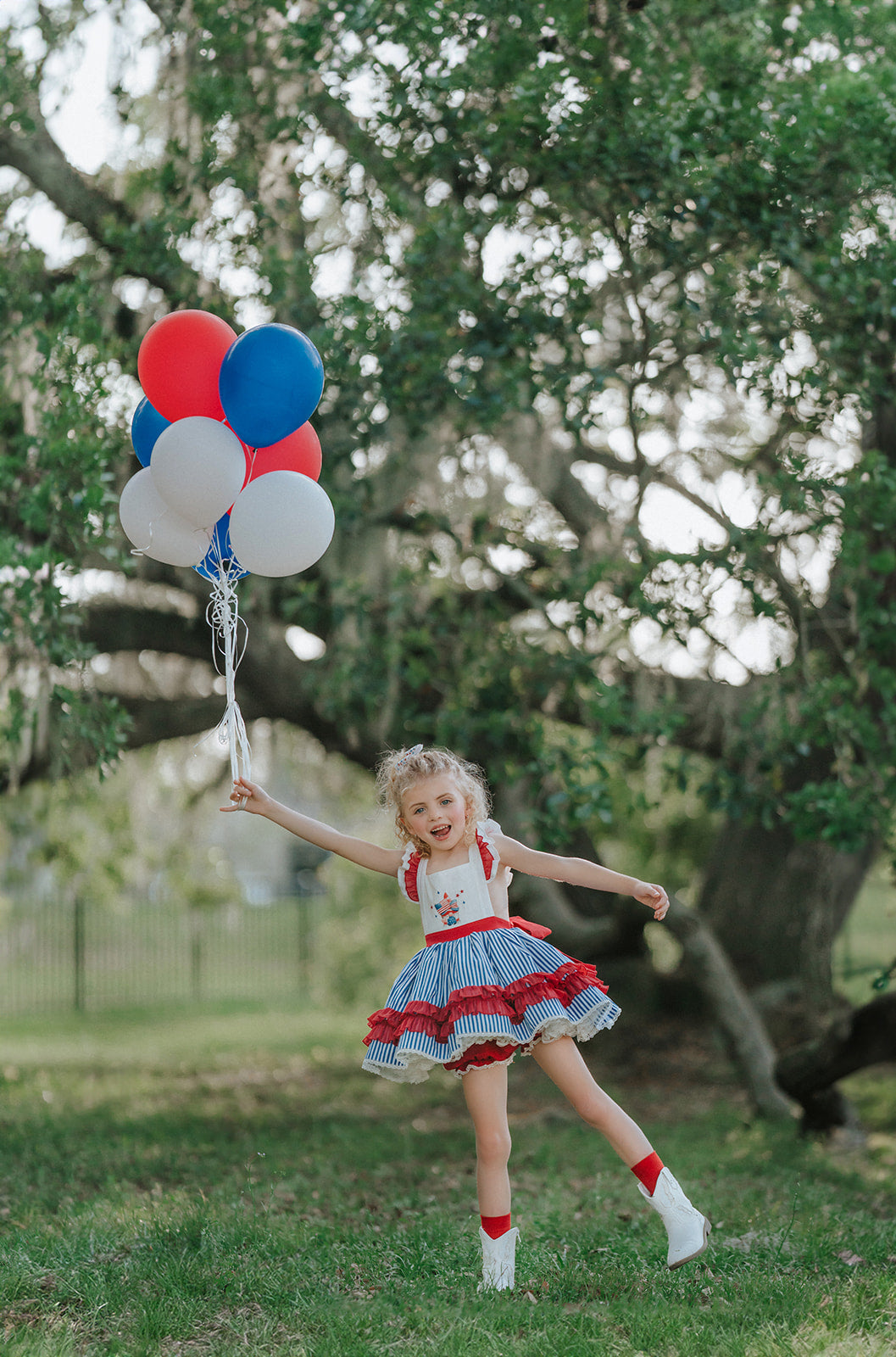 Gnome of the Brave Patriotic dress Ready To Ship