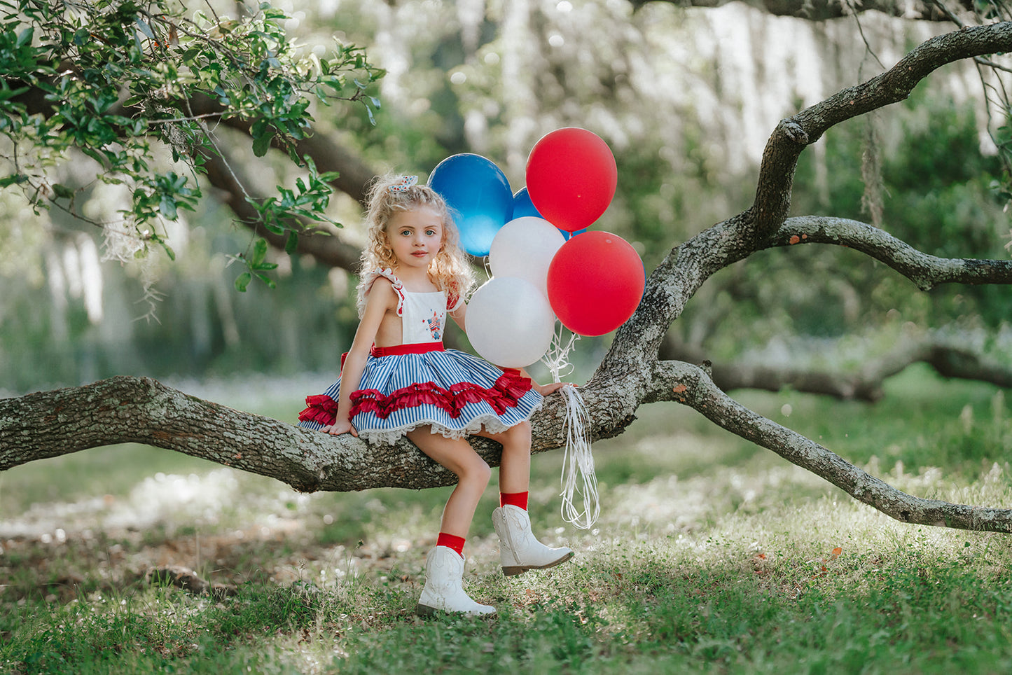 Gnome of the Brave Patriotic dress Ready To Ship