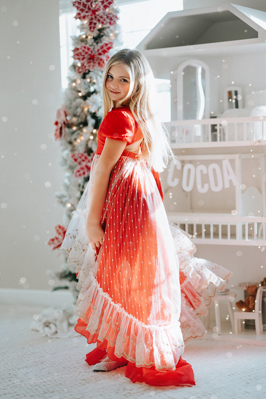 Madeline's Enchanted Ruby Holiday dress - READY TO SHIP