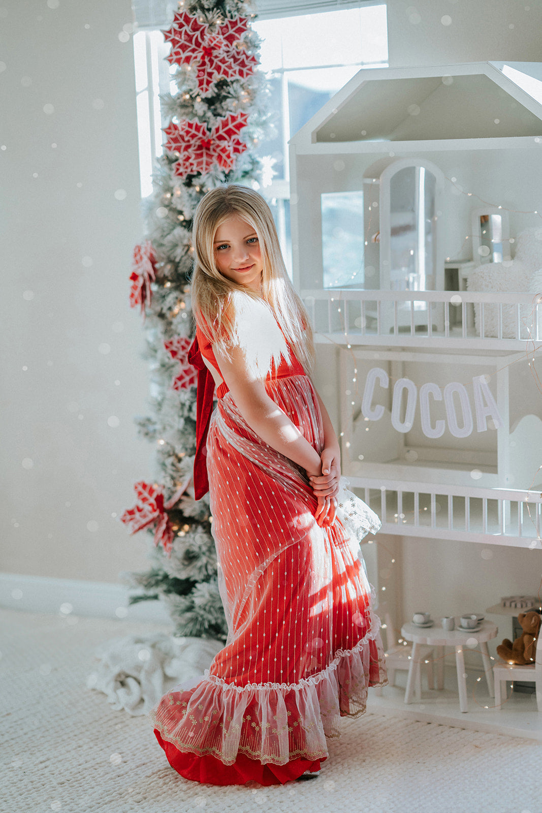 Madeline's Enchanted Ruby Holiday dress - READY TO SHIP