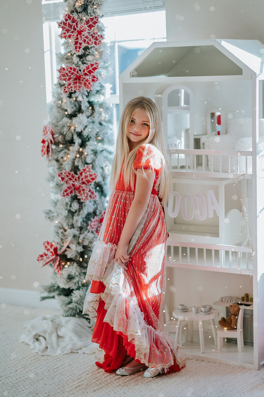 Madeline's Enchanted Ruby Holiday dress - READY TO SHIP