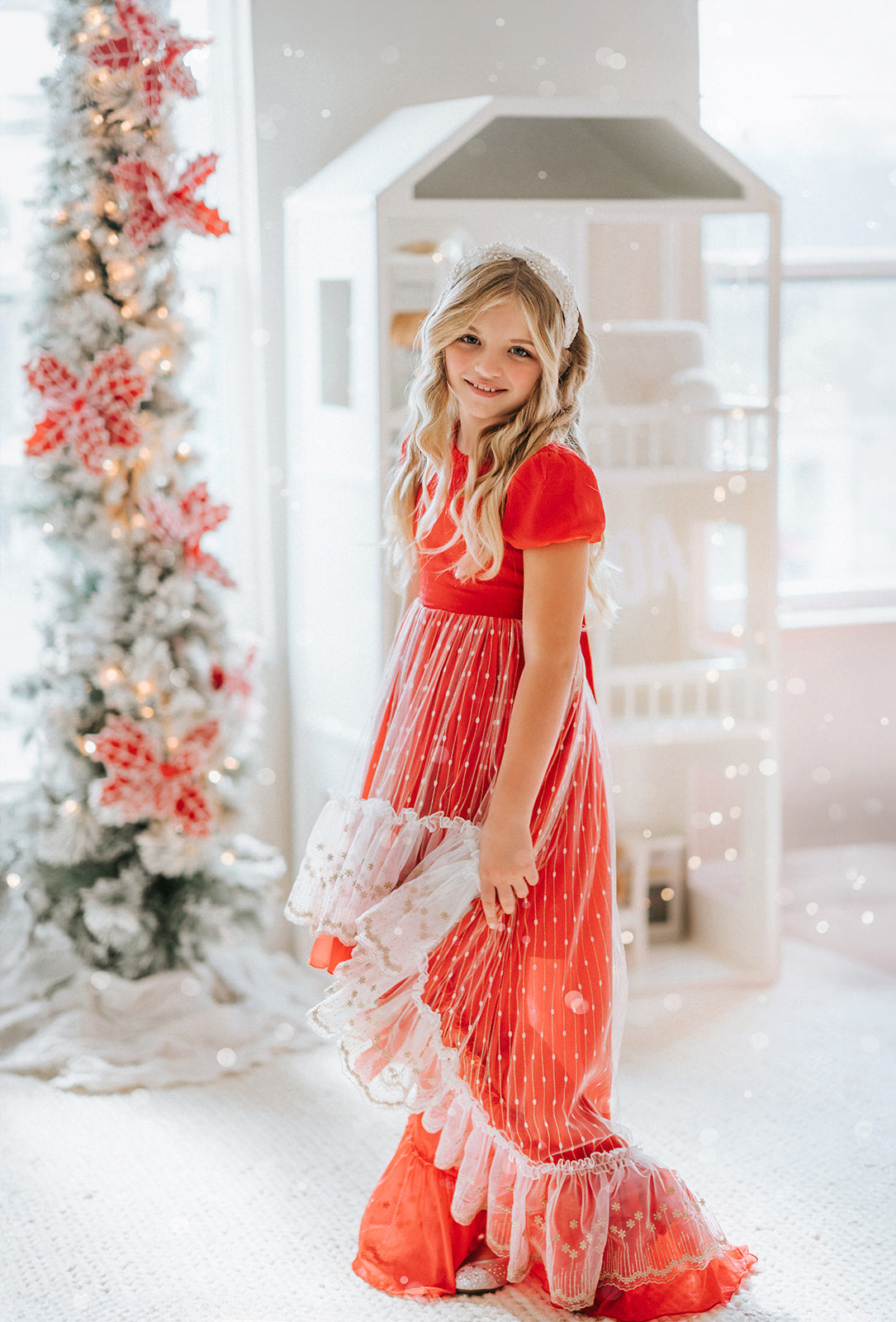 Madeline's Enchanted Ruby Holiday dress - READY TO SHIP