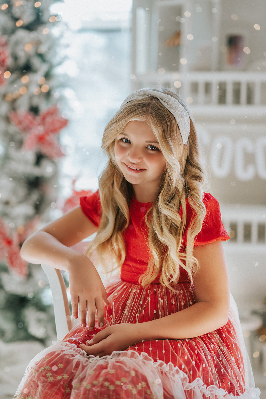Madeline's Enchanted Ruby Holiday dress - READY TO SHIP