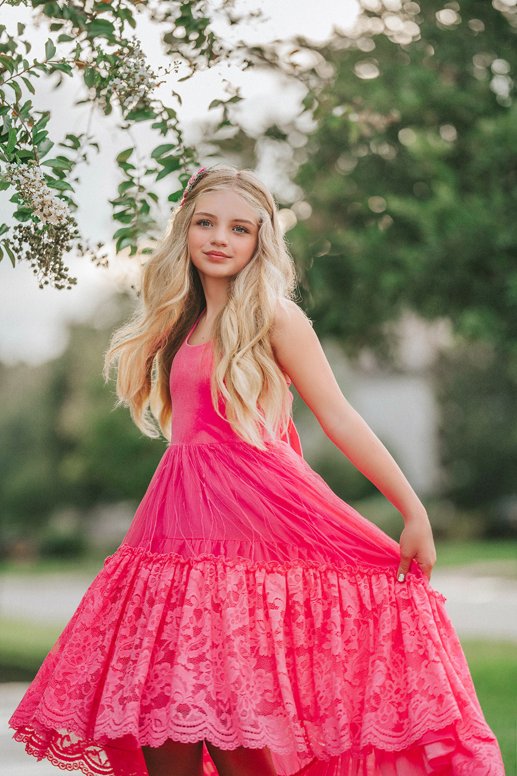 Coastal Sunset Rae Margaux Maxi High Low - PREORDER