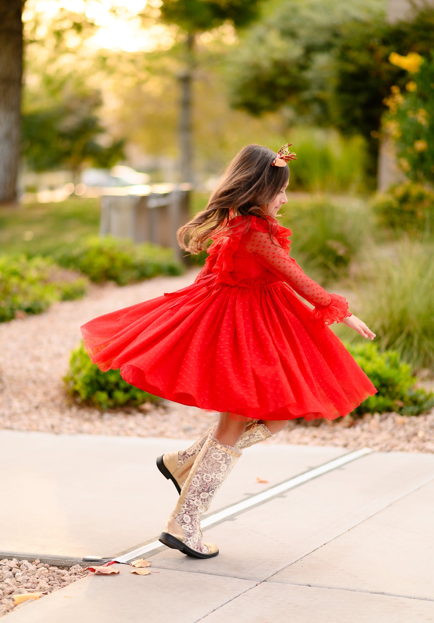 Millie's Primrose in Red - READY TO SHIP