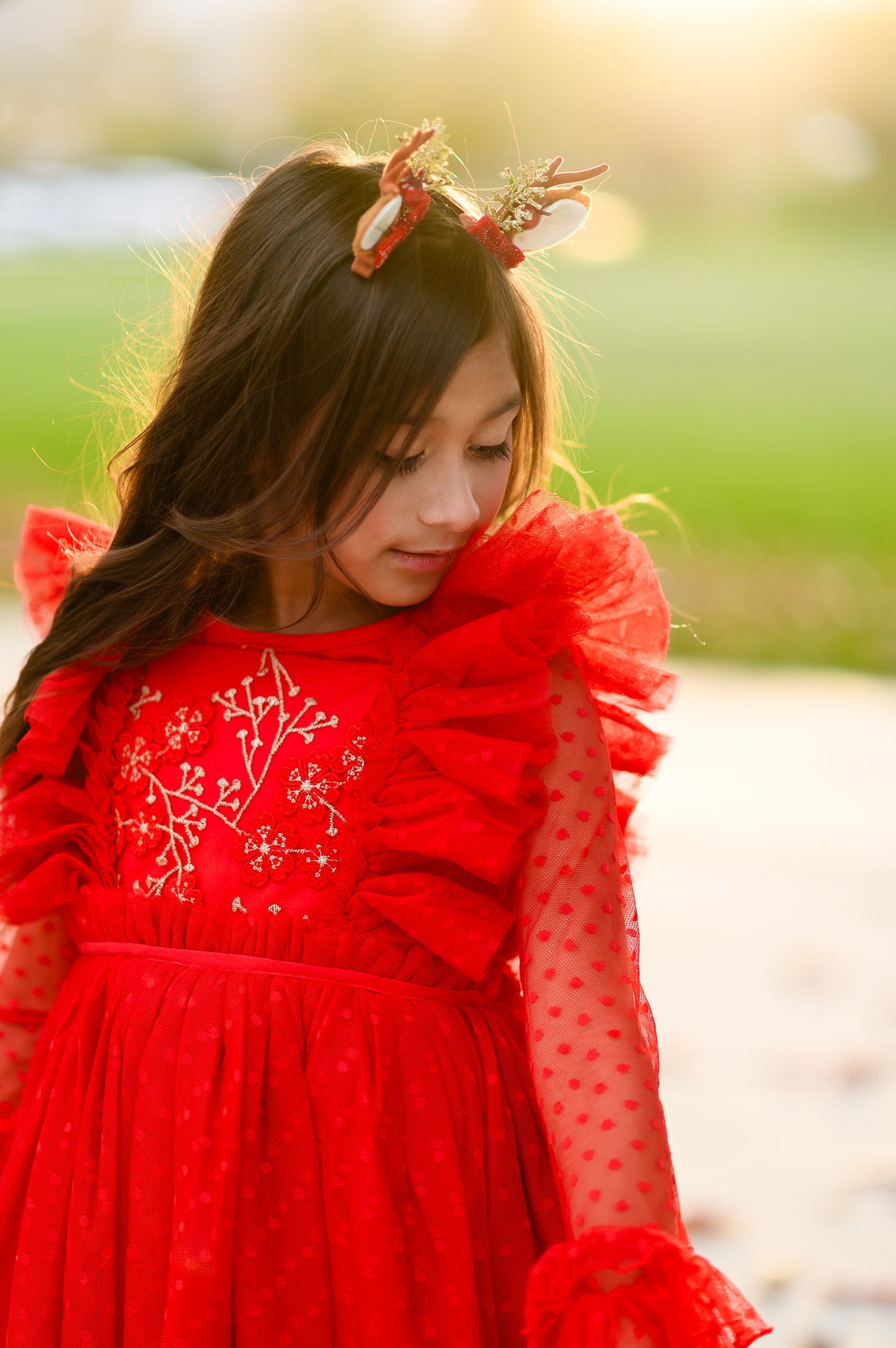Millie's Primrose in Red - READY TO SHIP