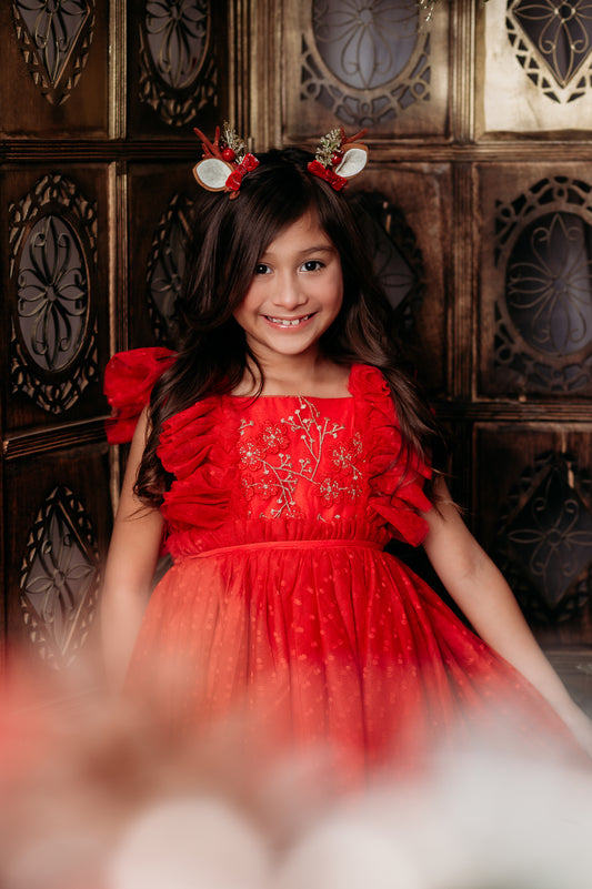 Millie's Primrose in Red - READY TO SHIP