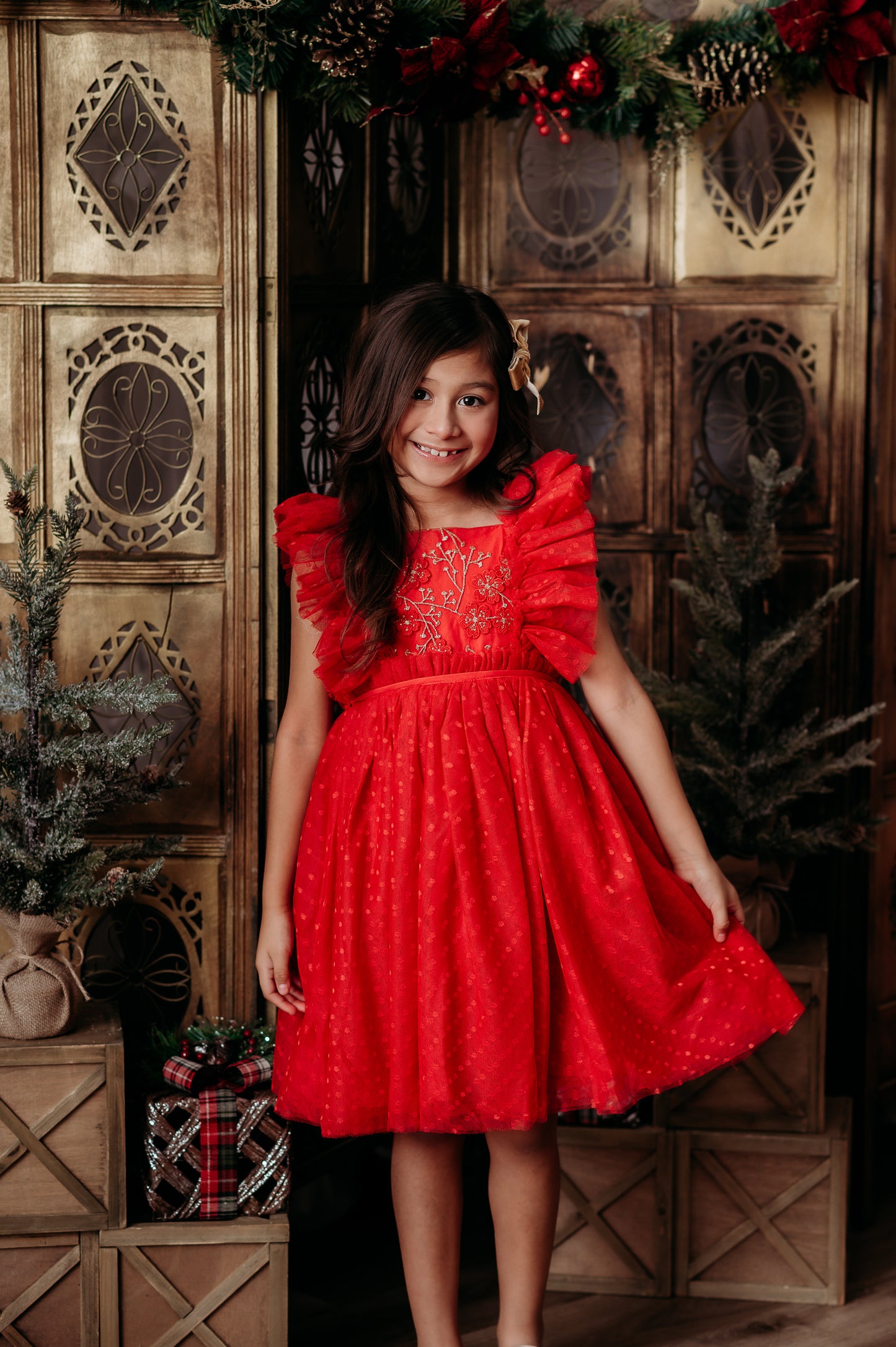Millie's Primrose in Red - READY TO SHIP
