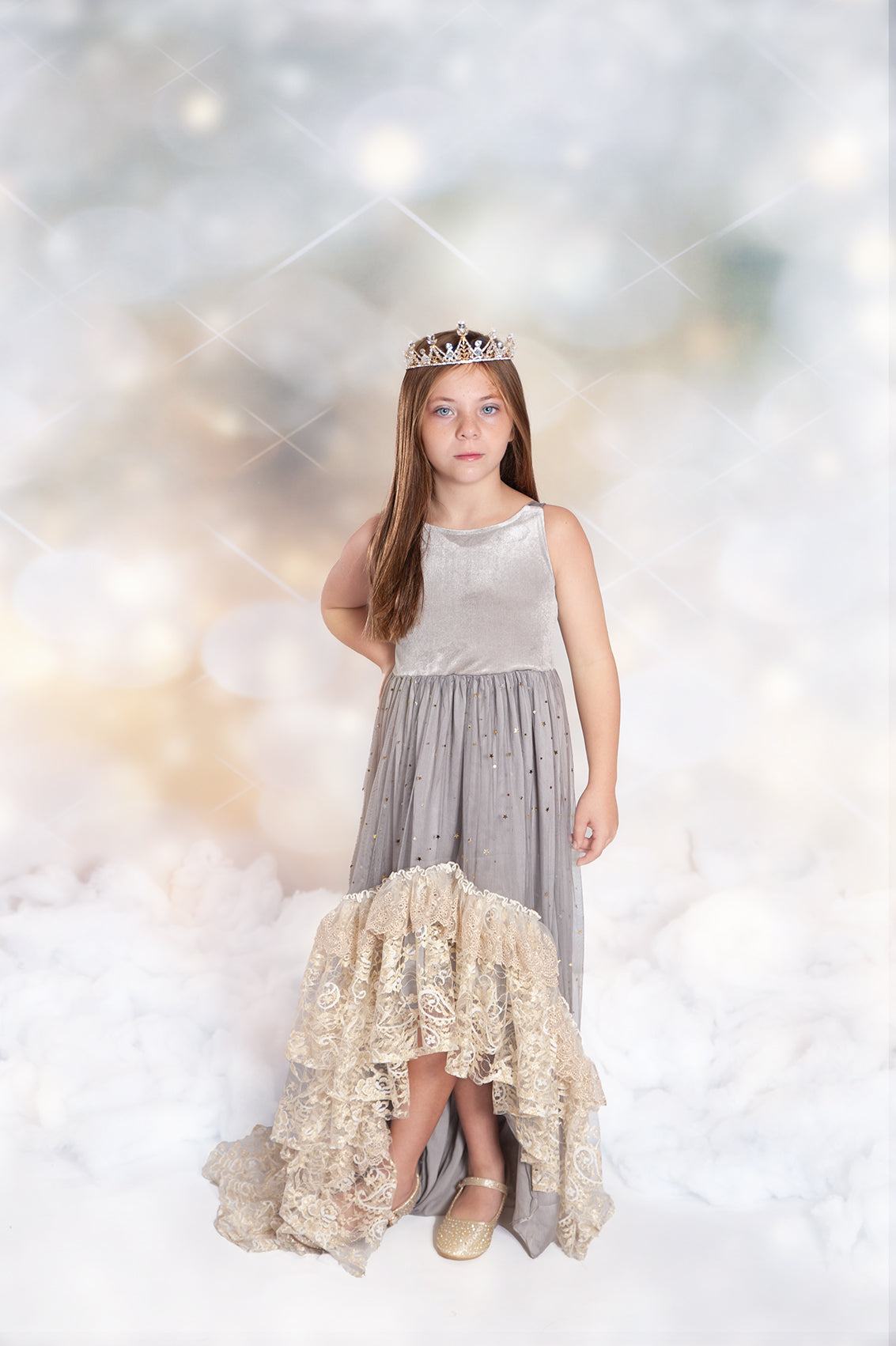 Silver Solstice Hi-Low Dress Maxi - PREORDER
