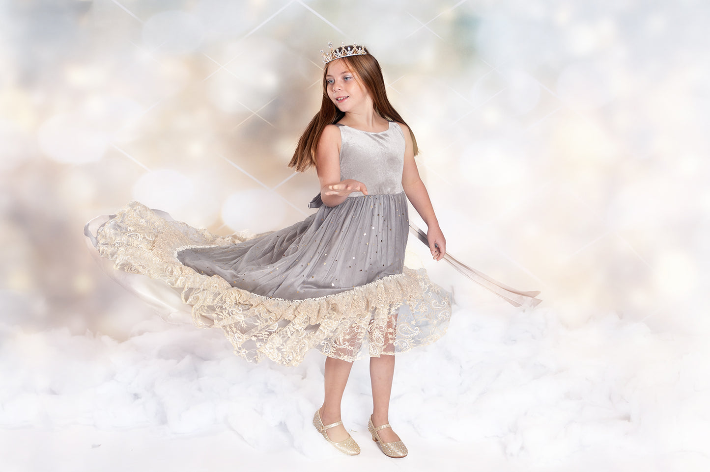 Silver Solstice Hi-Low Dress Maxi - PREORDER
