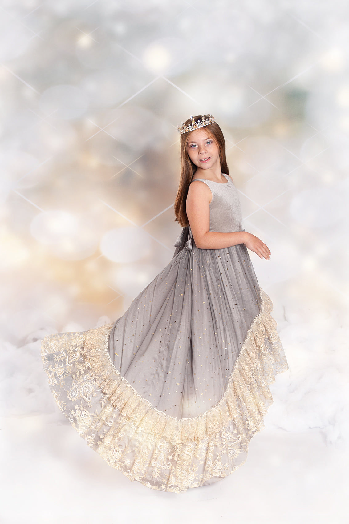 Silver Solstice Hi-Low Dress Maxi - PREORDER