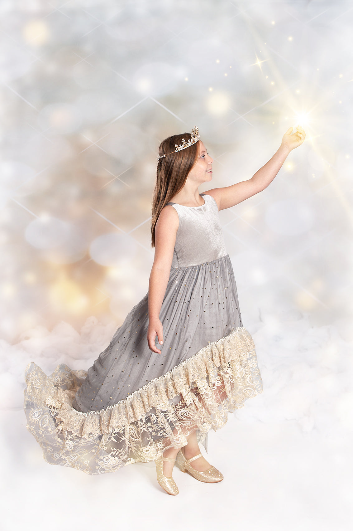 Silver Solstice Hi-Low Dress Maxi - PREORDER