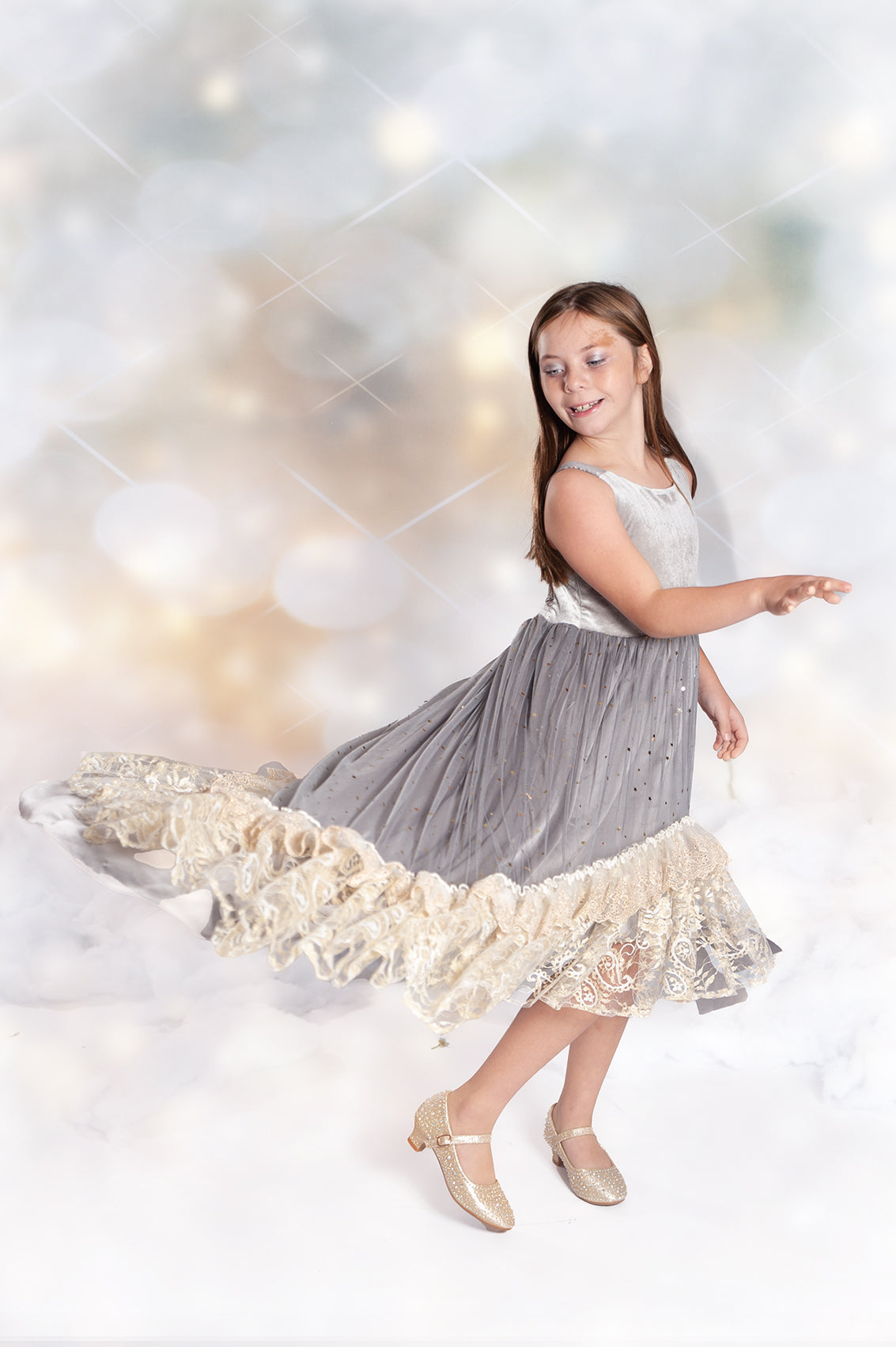 Silver Solstice Hi-Low Dress Maxi - PREORDER