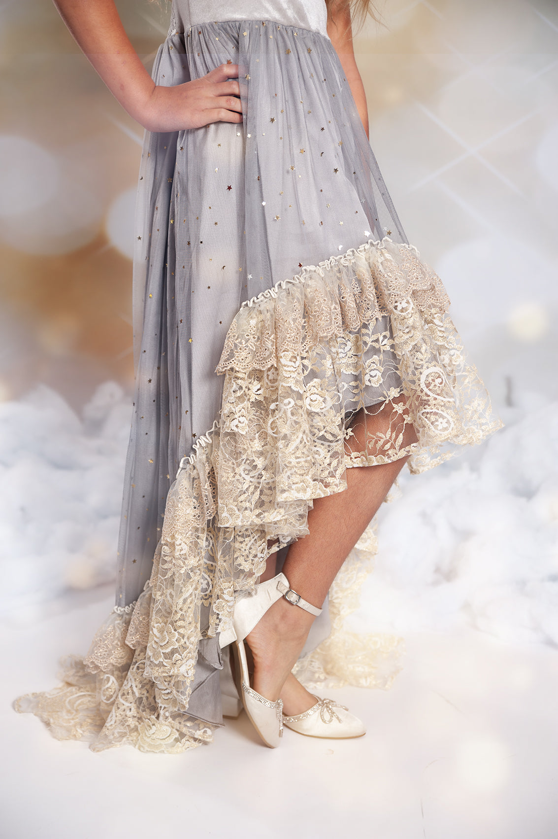Silver Solstice Hi-Low Dress Maxi - PREORDER