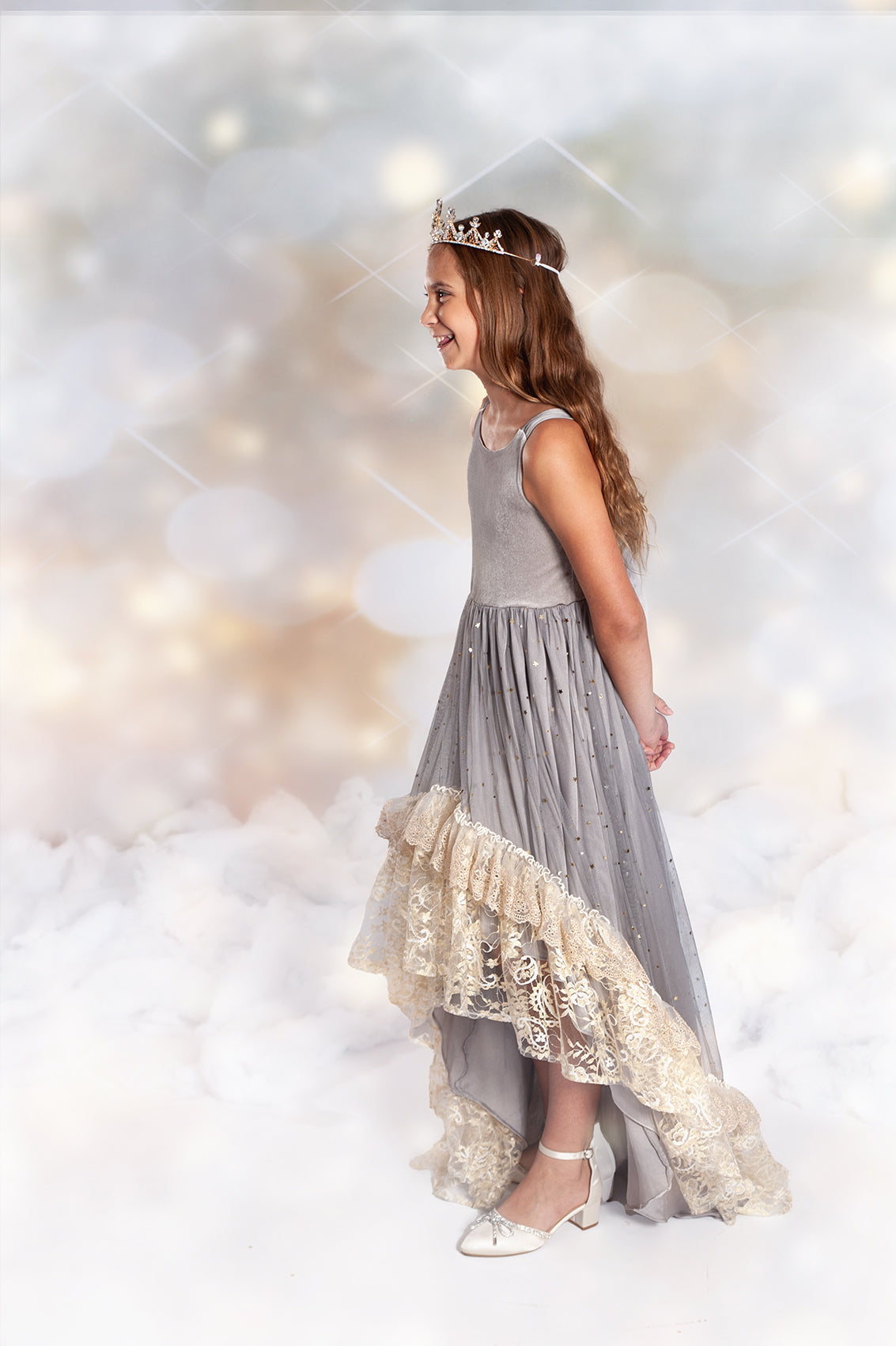 Silver Solstice Hi-Low Dress Maxi - PREORDER