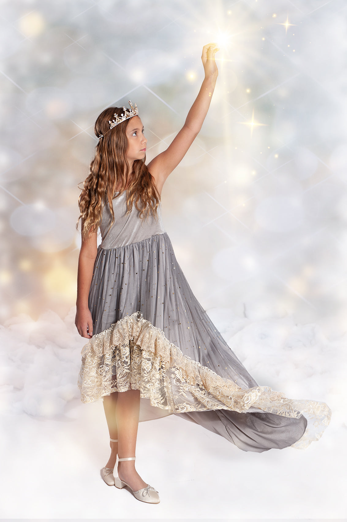 Silver Solstice Hi-Low Dress Maxi - PREORDER