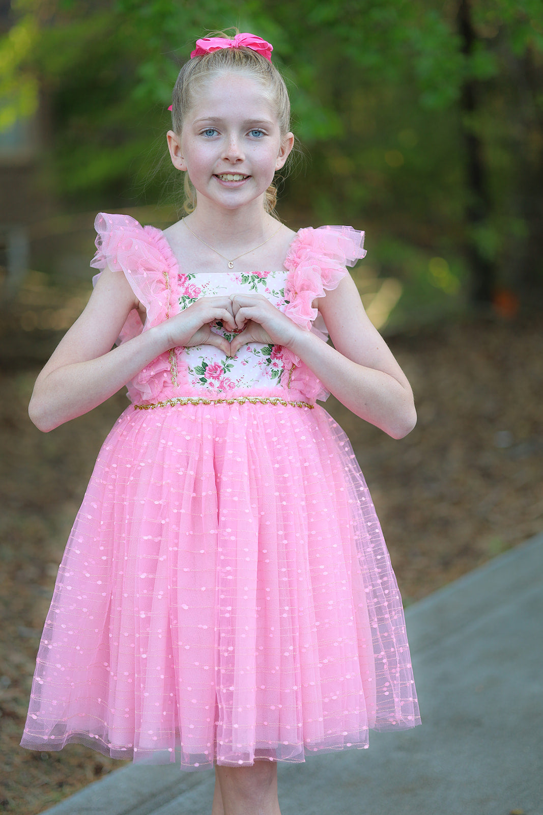 Millie's Cottage Rose Tulle Dress-READY TO SHIP