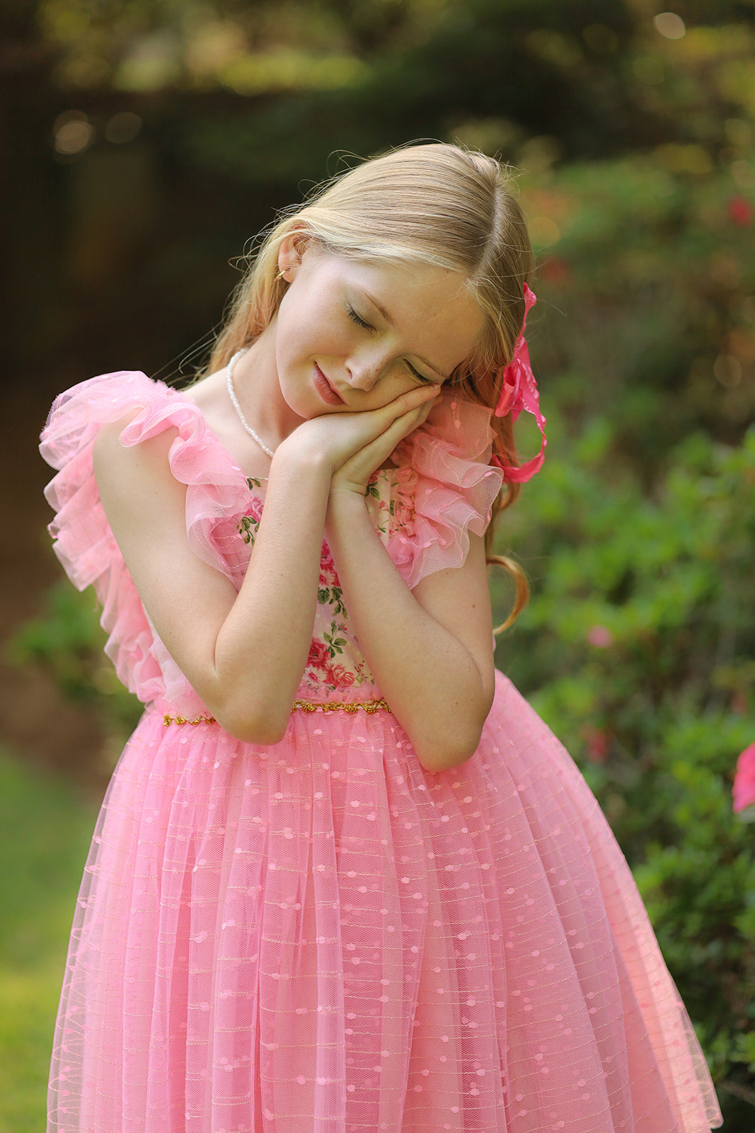 Millie's Cottage Rose Tulle Dress-READY TO SHIP