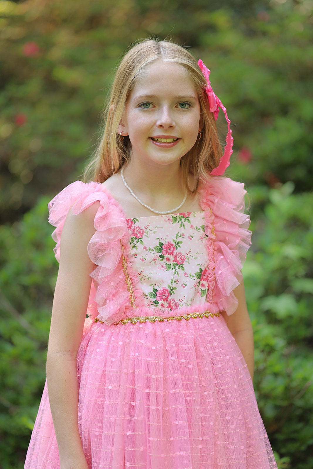 Millie's Cottage Rose Tulle Dress-READY TO SHIP