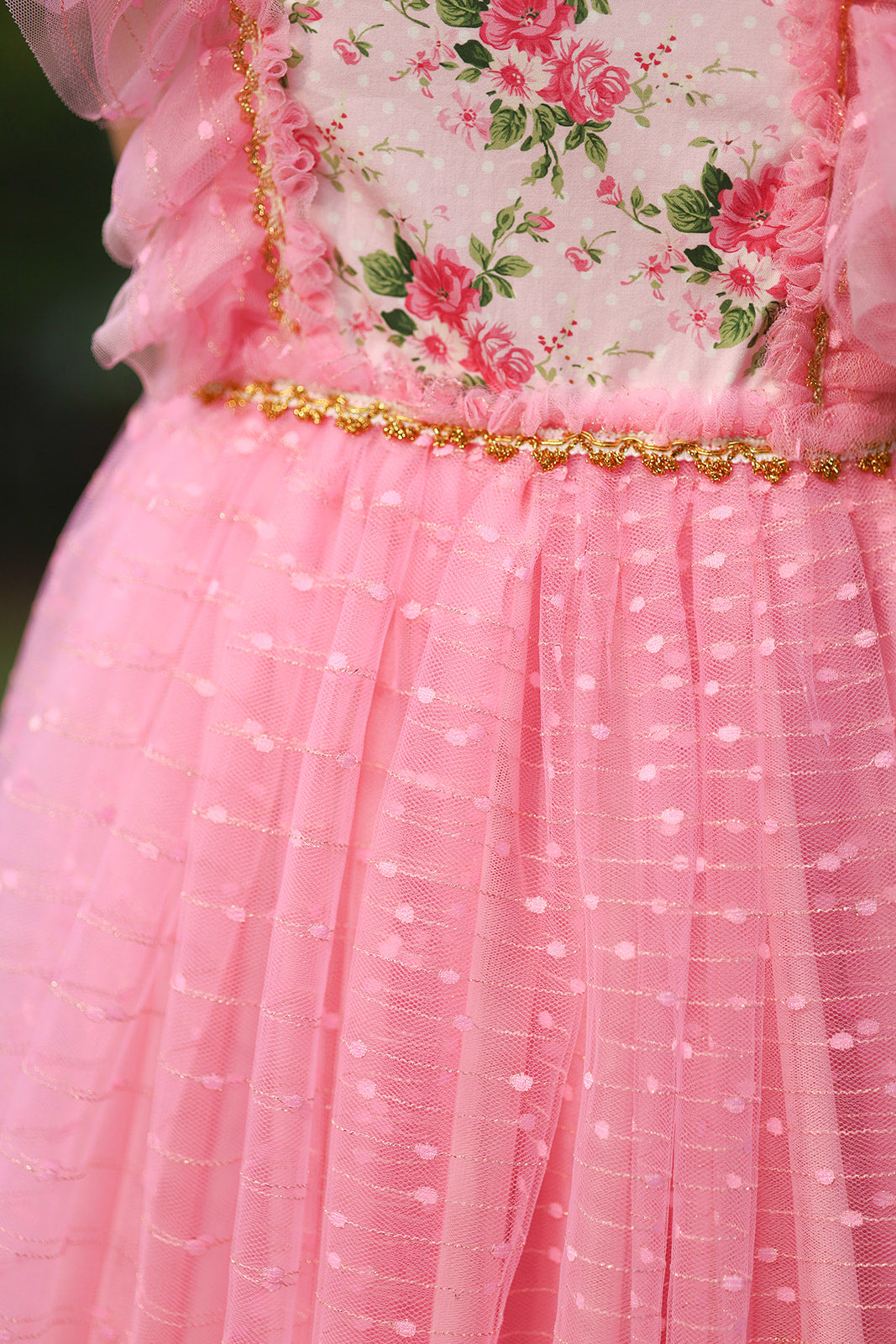 Millie's Cottage Rose Tulle Dress-READY TO SHIP
