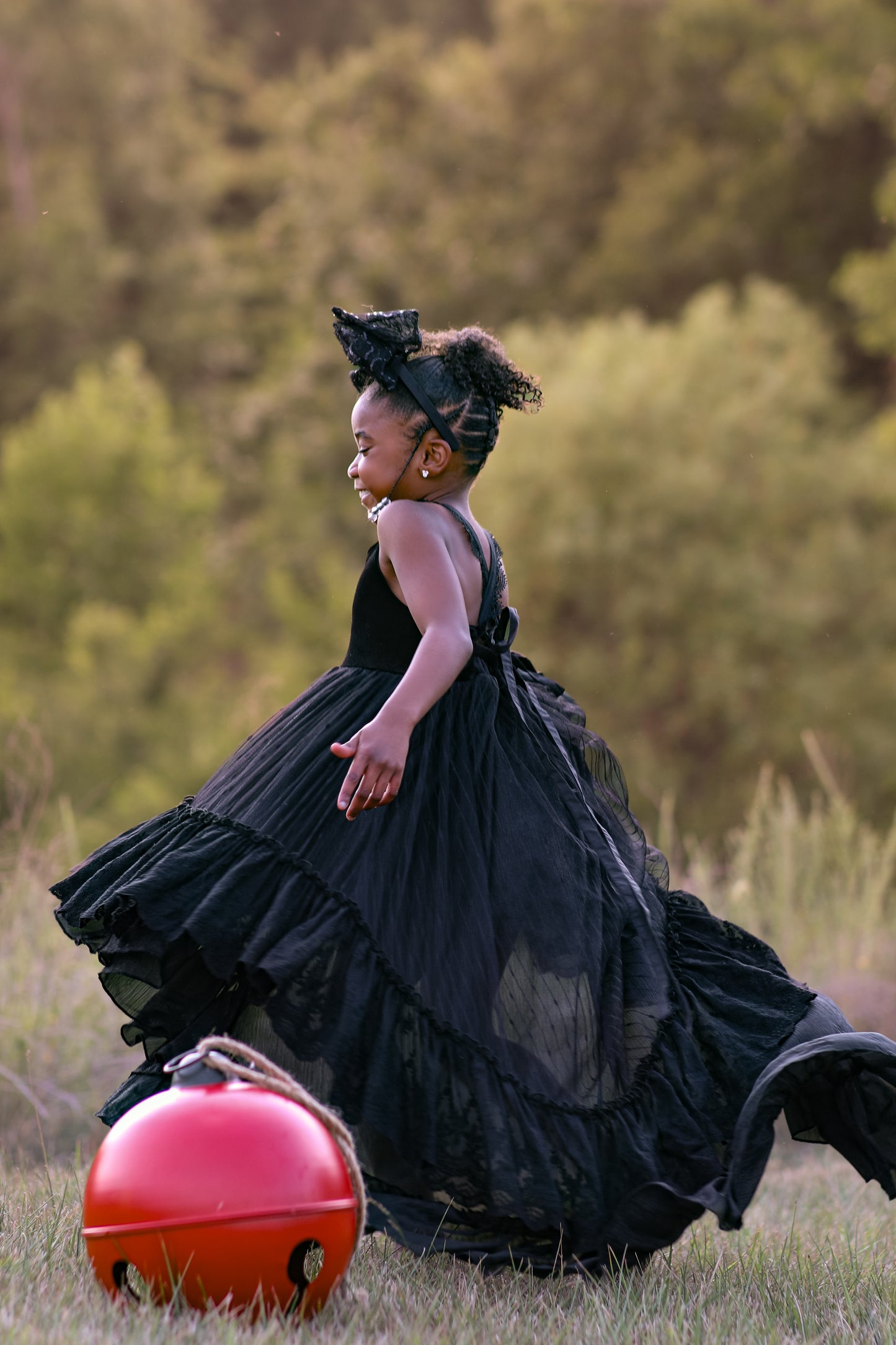 Midnight Masquerade Holiday Hi-Lo Dress