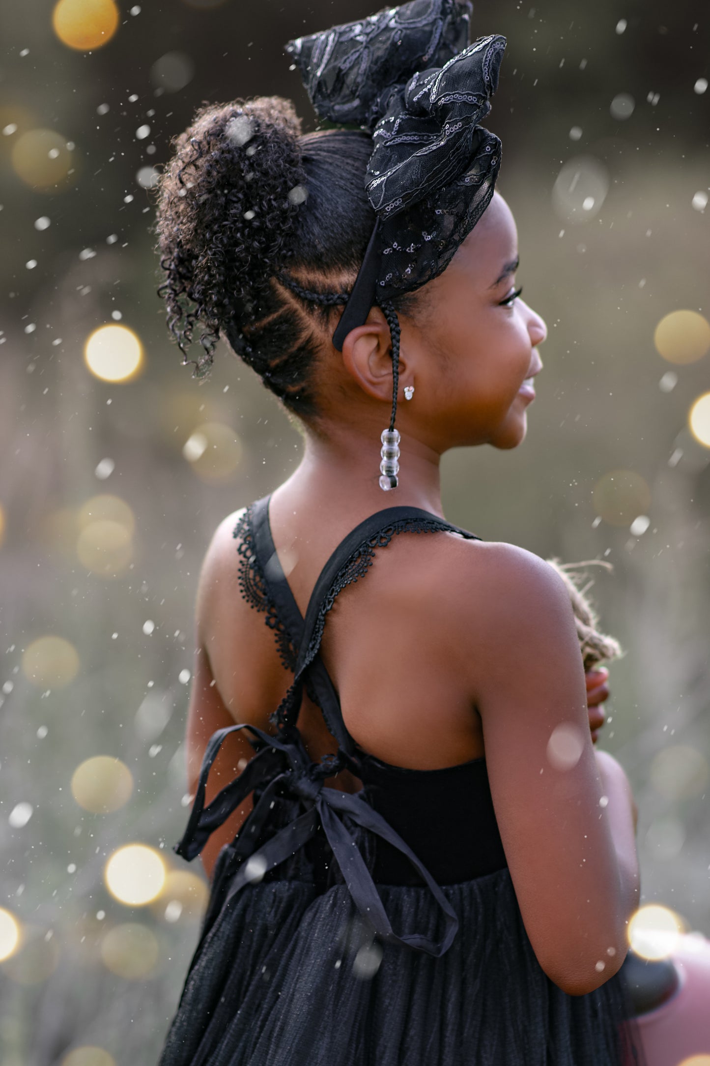 Midnight Masquerade Holiday Hi-Lo Dress