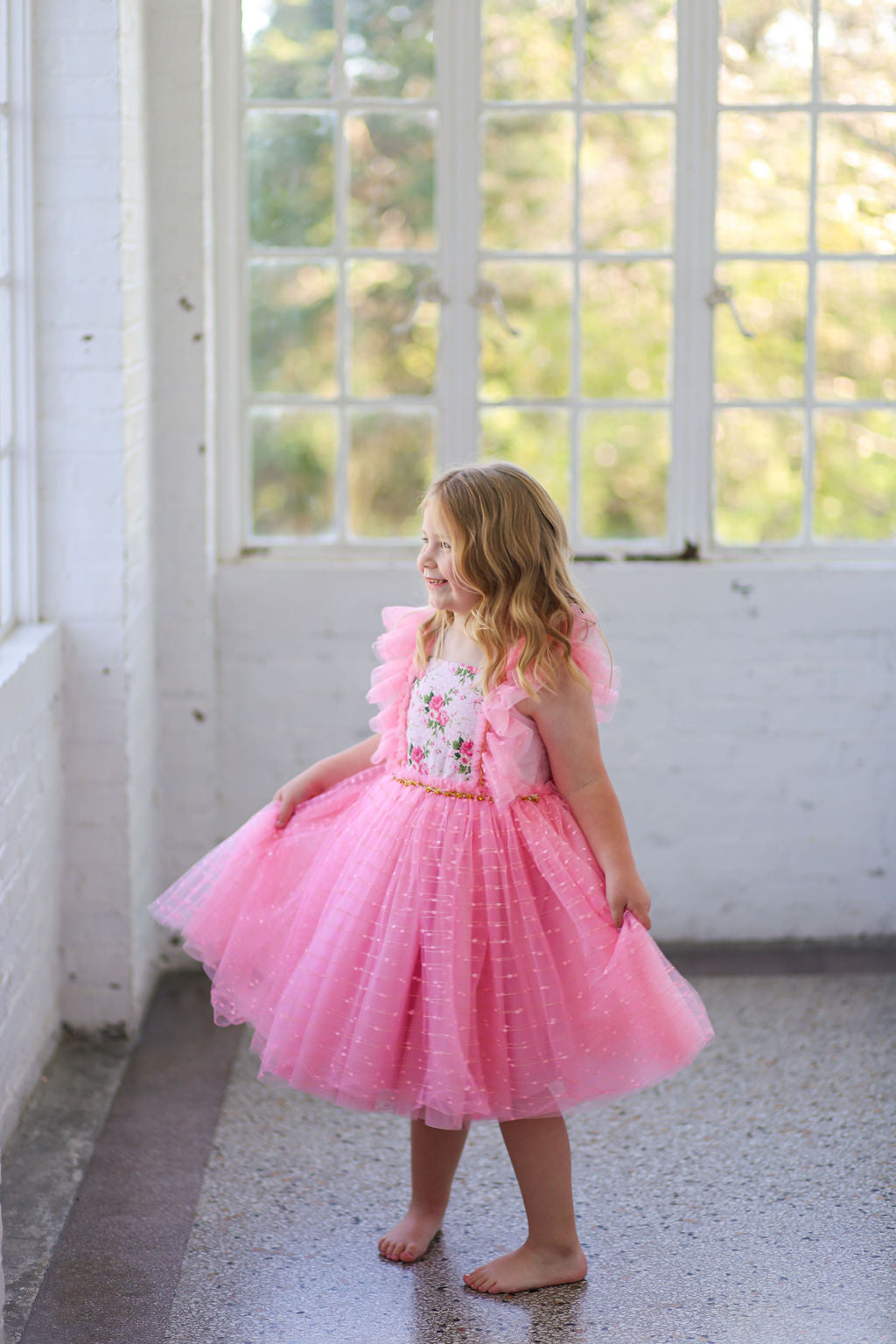 Millie's Cottage Rose Tulle Dress-READY TO SHIP