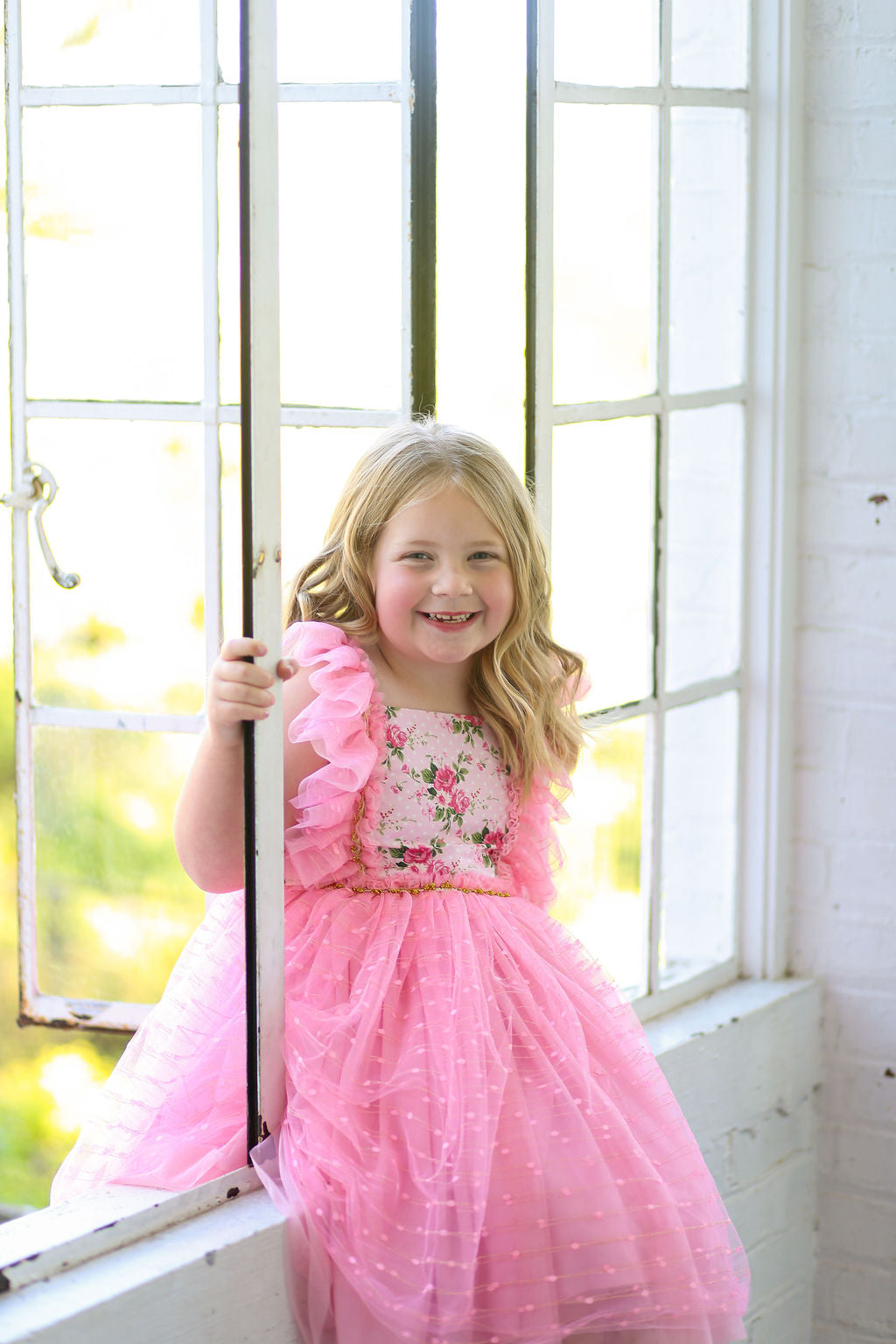 Millie's Cottage Rose Tulle Dress-READY TO SHIP