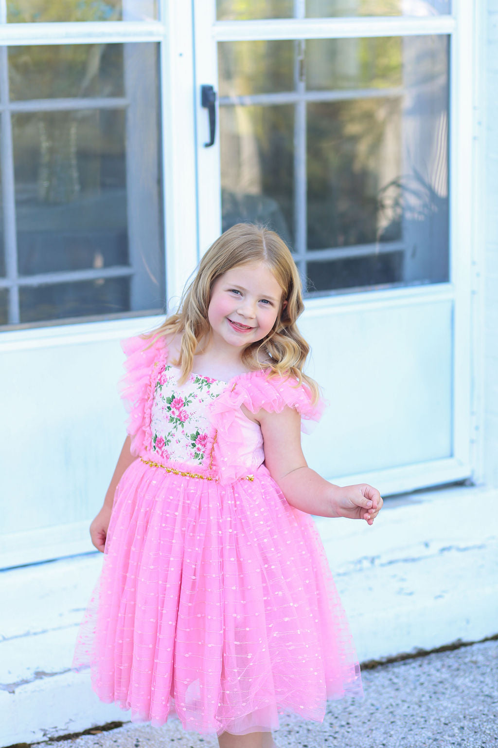Millie's Cottage Rose Tulle Dress-READY TO SHIP