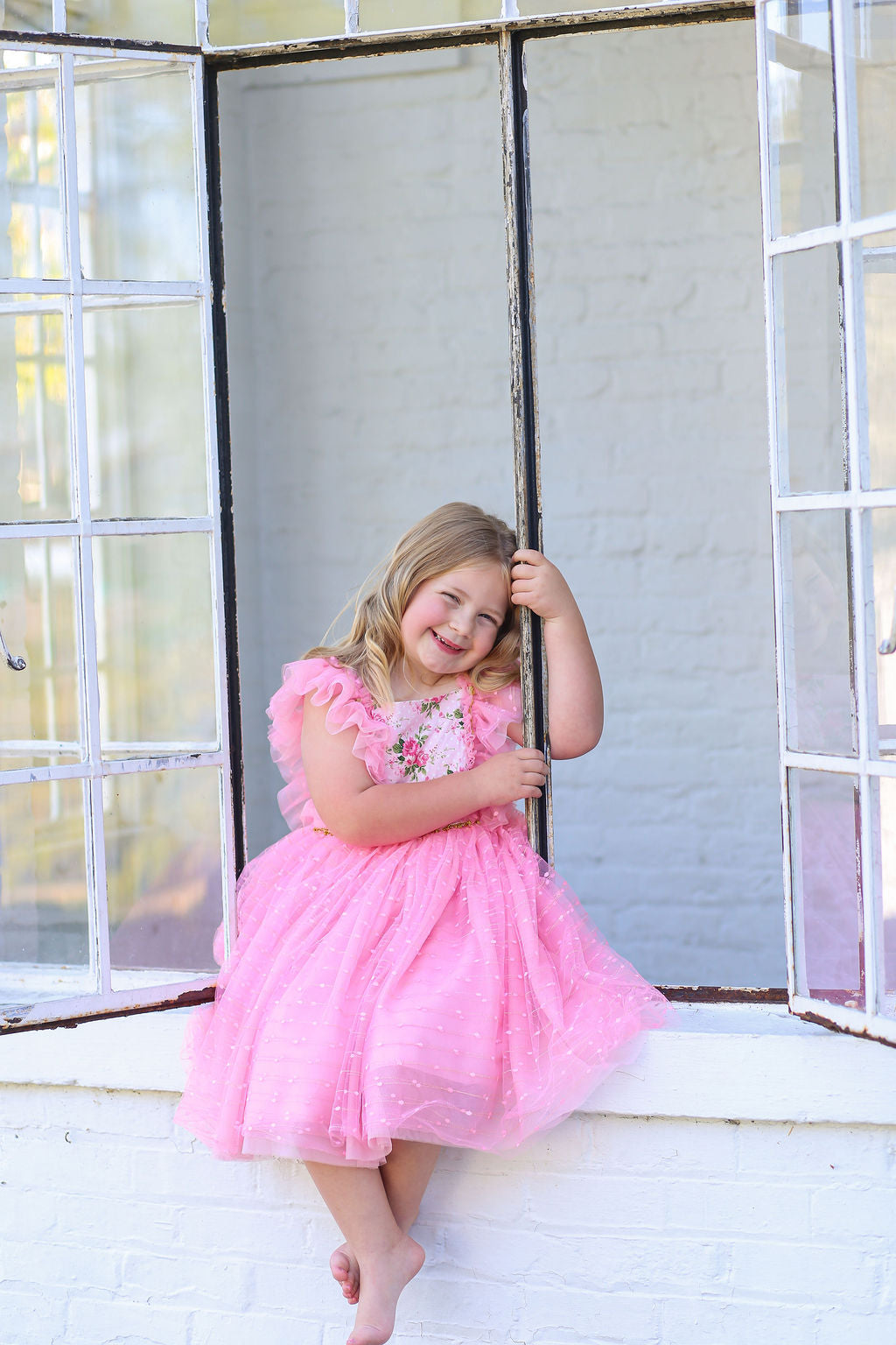 Millie's Cottage Rose Tulle Dress-READY TO SHIP